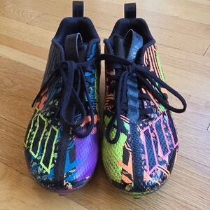 Adidas Adizero 12.0 Mismatch Football Shoe Cleats - Black Multi-Color Size 5